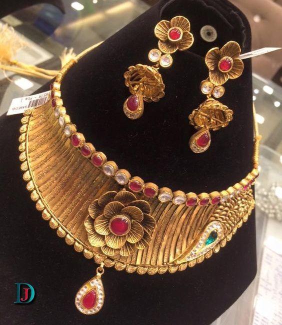 New and Latest Design of Rajasthani Desi gold kundan Jodha-Haar 