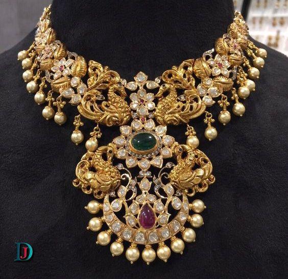 New and Latest Design of Rajasthani Desi gold kundan Jodha-Haar 