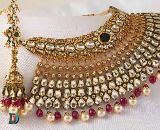 New and Latest Design of Rajasthani Desi gold kundan Jodha-Haar 
