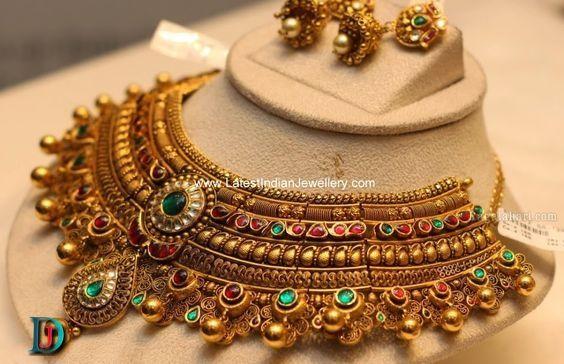 New and Latest Design of Rajasthani Desi gold kundan Jodha-Haar 