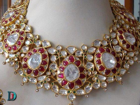 New and Latest Design of Rajasthani Desi gold kundan Jodha-Haar 
