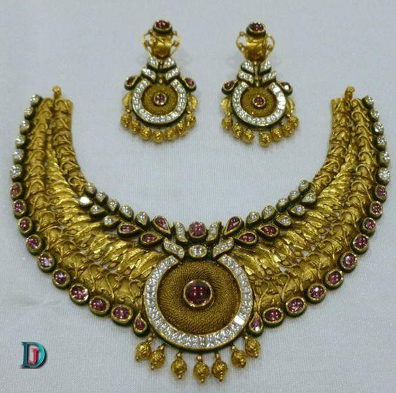 New and Latest Design of Rajasthani Desi gold kundan Jodha-Haar 