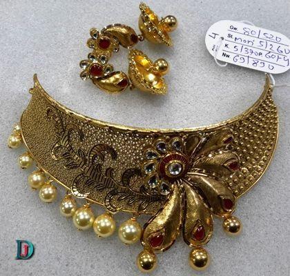 New and Latest Design of Rajasthani Desi gold kundan Jodha-Haar 