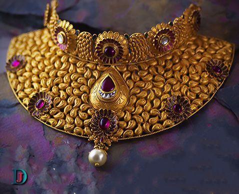New and Latest Design of Rajasthani Desi gold kundan Jodha-Haar 