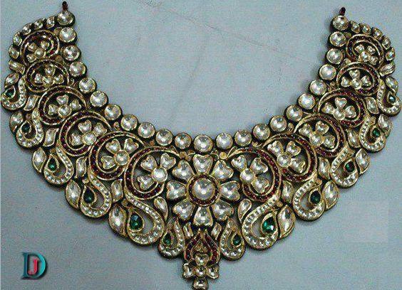 New and Latest Design of Rajasthani Desi gold kundan Jodha-Haar 