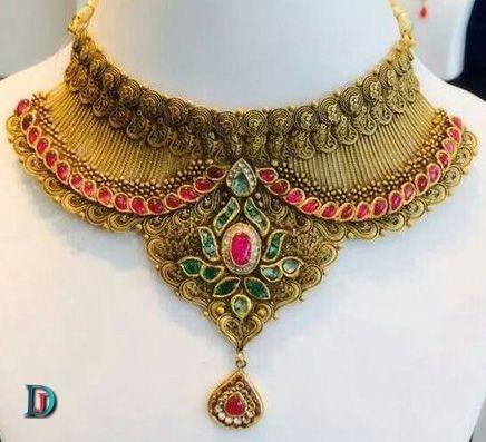 New and Latest Design of Rajasthani Desi gold kundan Jodha-Haar 