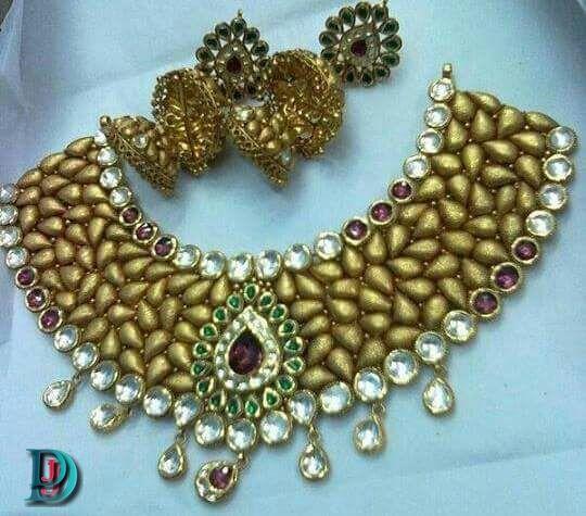 New and Latest Design of Rajasthani Desi gold kundan Jodha-Haar 