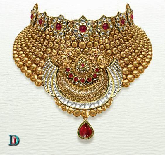 New and Latest Design of Rajasthani Desi gold kundan Jodha-Haar 