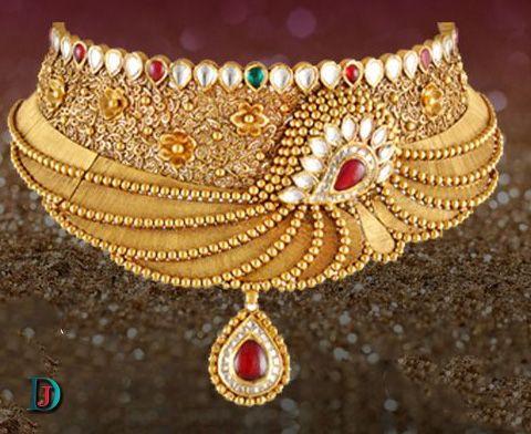 New and Latest Design of Rajasthani Desi gold kundan Jodha-Haar 