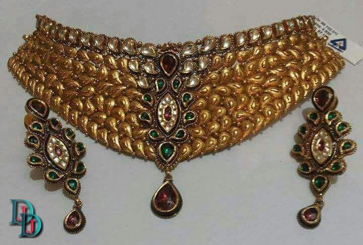 New and Latest Design of Rajasthani Desi gold kundan Jodha-Haar 