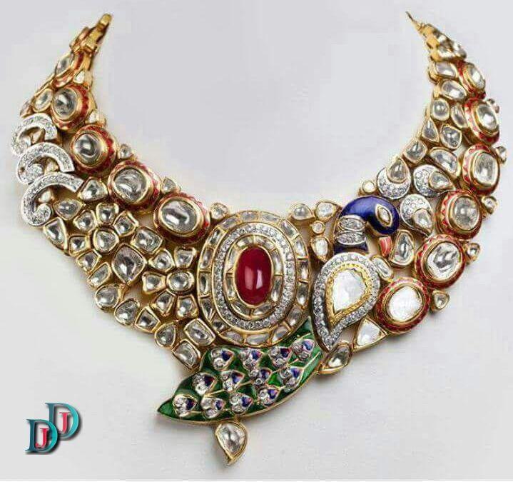 New and Latest Design of Rajasthani Desi gold kundan Jodha-Haar 