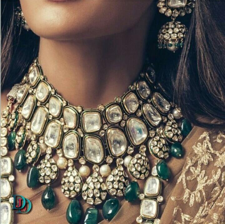 New and Latest Design of Rajasthani Desi gold kundan Jodha-Haar 