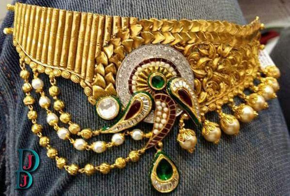 New and Latest Design of Rajasthani Desi gold kundan Jodha-Haar 