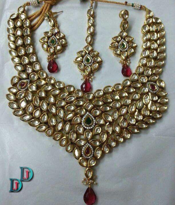 New and Latest Design of Rajasthani Desi gold kundan Jodha-Haar 