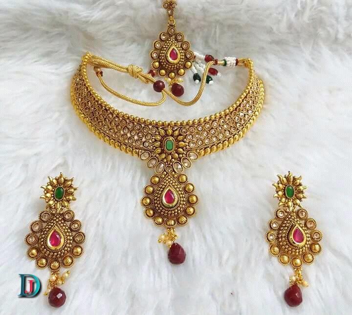 New and Latest Design of Rajasthani Desi gold kundan Jodha-Haar 