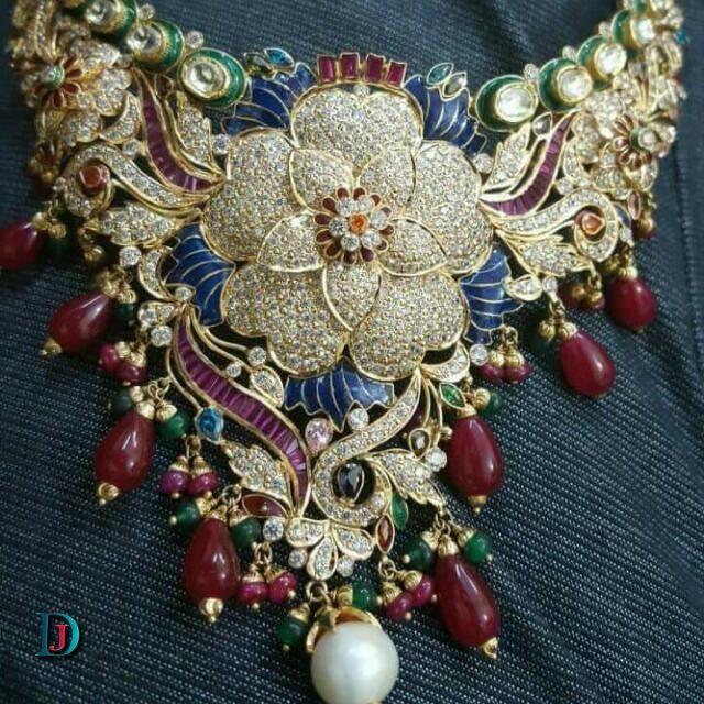 New and Latest Design of Rajasthani Desi gold kundan Jodha-Haar 