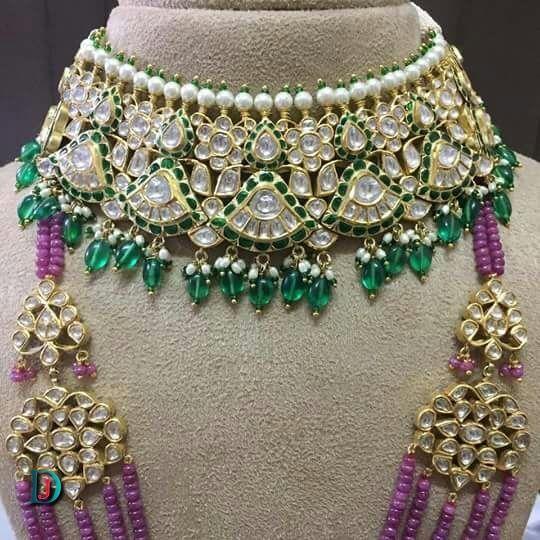 New and Latest Design of Rajasthani Desi gold kundan Jodha-Haar 