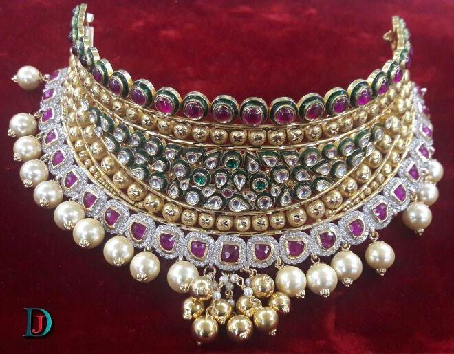 New and Latest Design of Rajasthani Desi gold kundan Jodha-Haar 