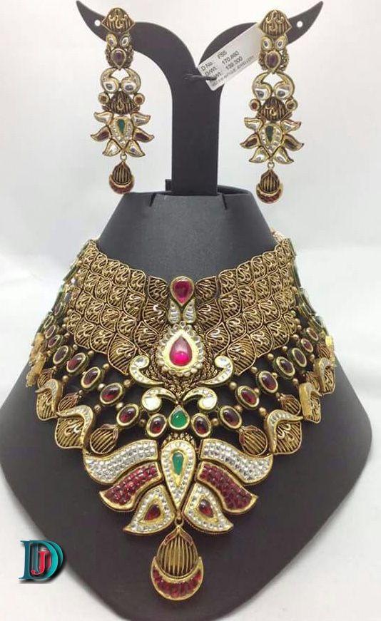 New and Latest Design of Rajasthani Desi gold kundan Jodha-Haar 