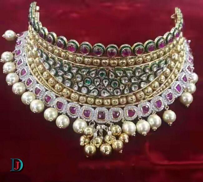 New and Latest Design of Rajasthani Desi gold kundan Jodha-Haar 