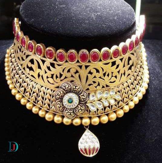 New and Latest Design of Rajasthani Desi gold kundan Jodha-Haar 