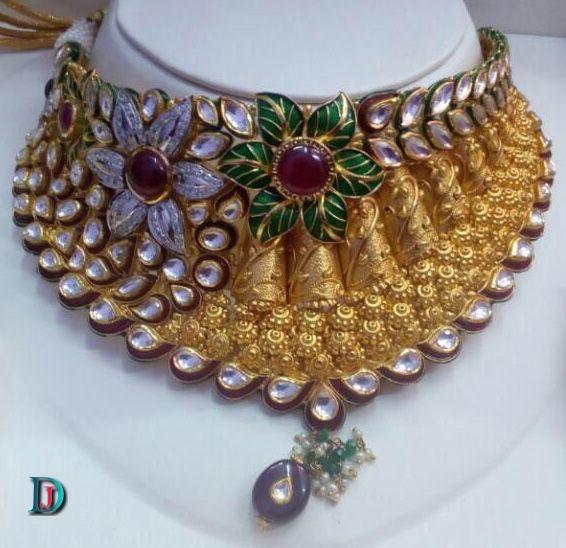 New and Latest Design of Rajasthani Desi gold kundan Jodha-Haar 