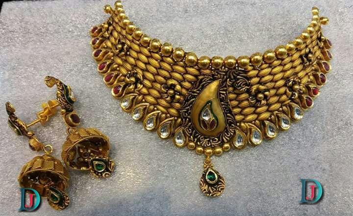 New and Latest Design of Rajasthani Desi gold kundan Jodha-Haar 