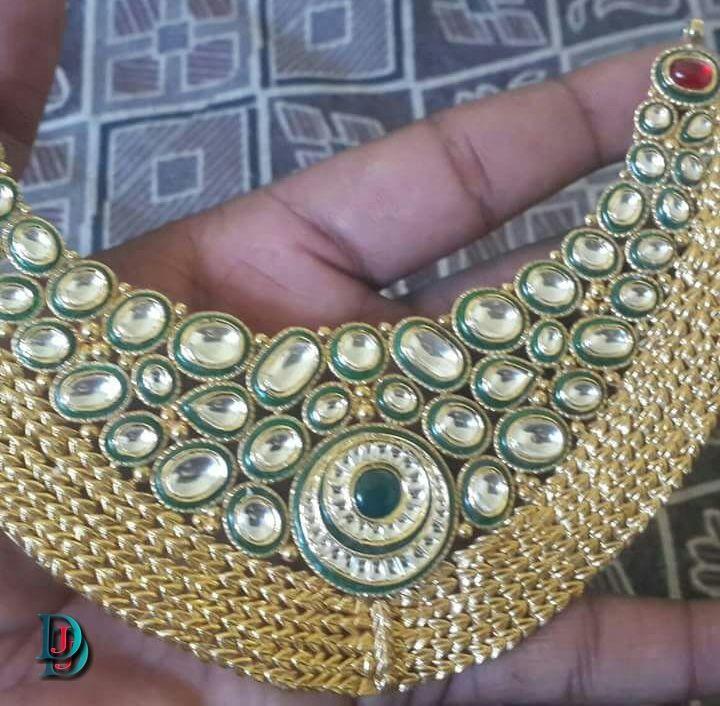 New and Latest Design of Rajasthani Desi gold kundan Jodha-Haar 