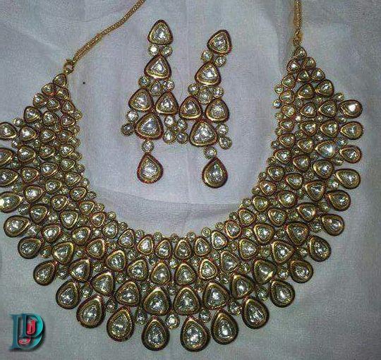 New and Latest Design of Rajasthani Desi gold kundan Jodha-Haar 