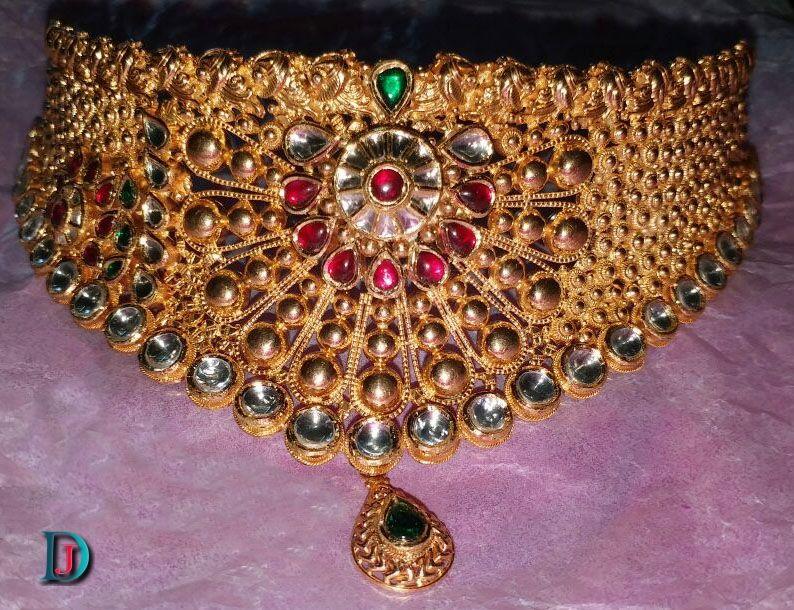 New and Latest Design of Rajasthani Desi gold kundan Jodha-Haar 