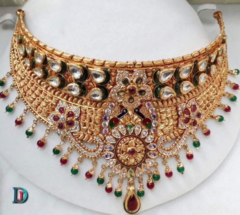 New and Latest Design of Rajasthani Desi gold kundan Jodha-Haar 