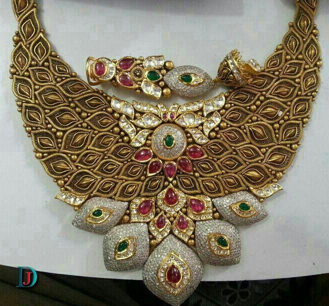 New and Latest Design of Rajasthani Desi gold kundan Jodha-Haar 