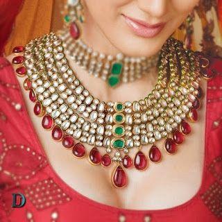 New and Latest Design of Rajasthani Desi gold kundan Jodha-Haar 