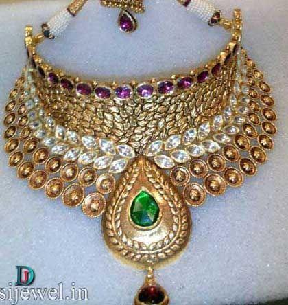 New and Latest Design of Rajasthani Desi gold kundan Jodha-Haar 