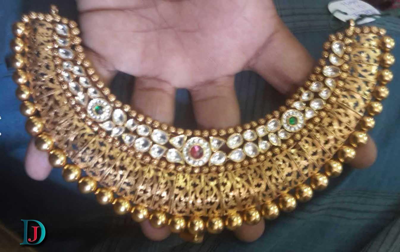 New and Latest Design of Rajasthani Desi gold kundan Jodha-Haar 