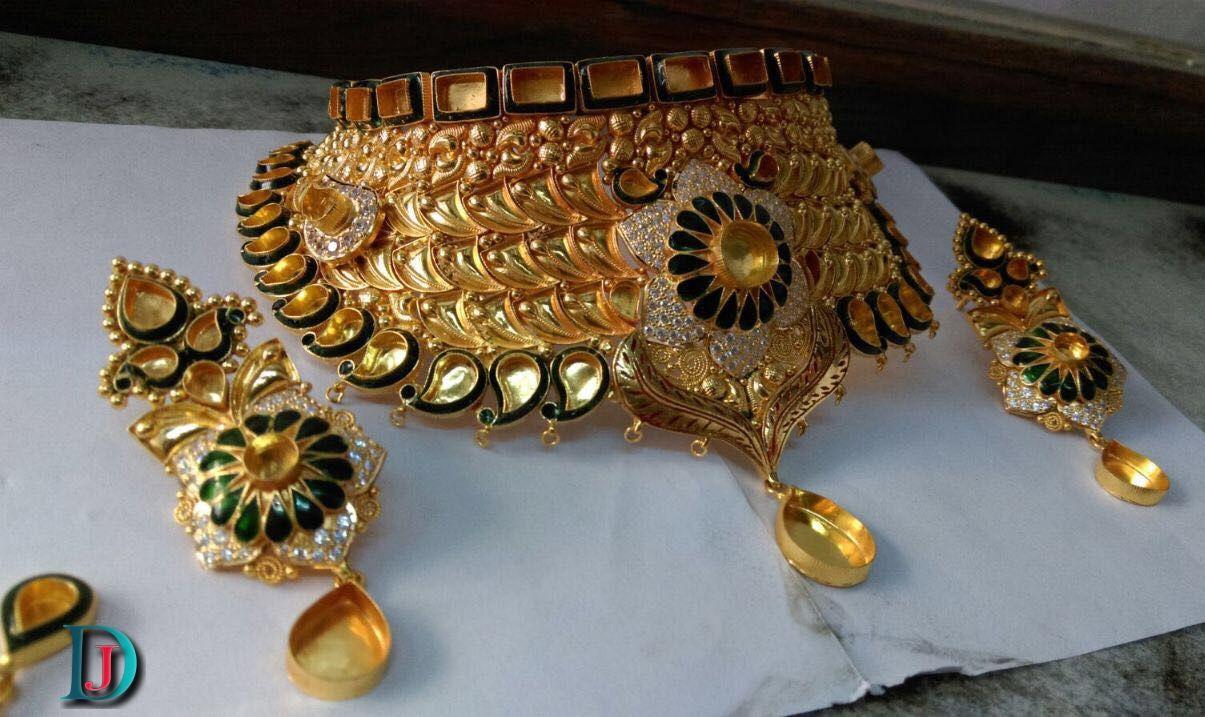 New and Latest Design of Rajasthani Desi gold kundan Jodha-Haar 