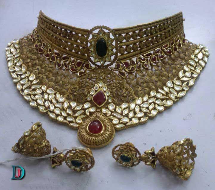 New and Latest Design of Rajasthani Desi gold kundan Jodha-Haar 
