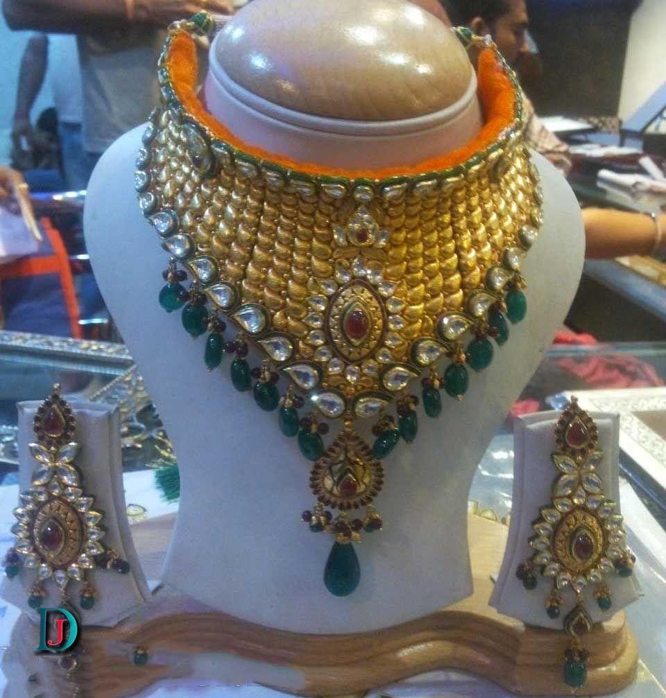 New and Latest Design of Rajasthani Desi gold kundan Jodha-Haar 