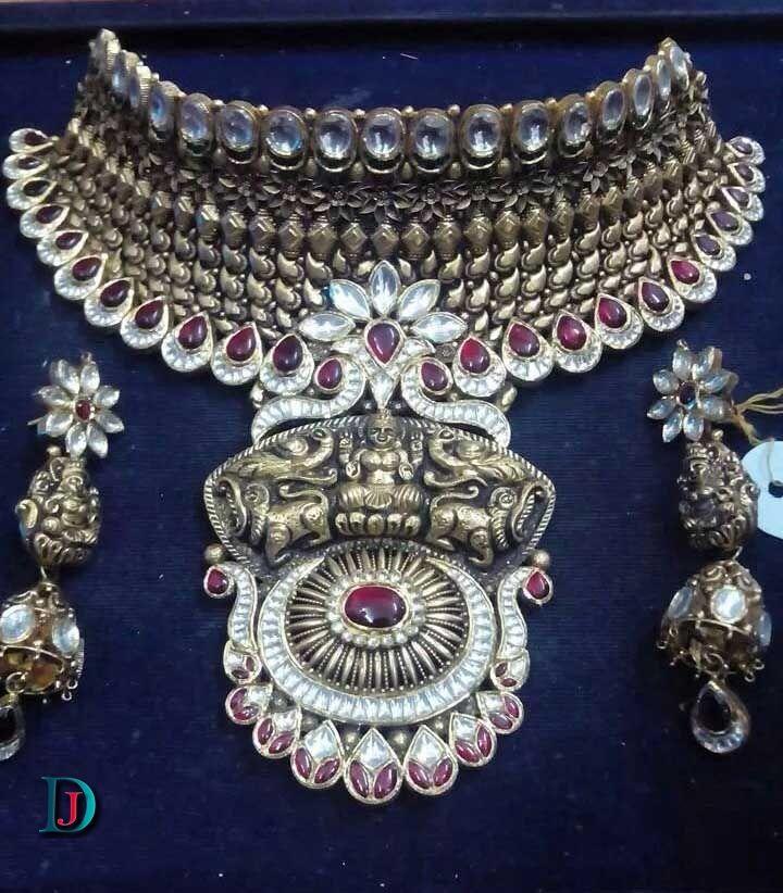 New and Latest Design of Rajasthani Desi gold kundan Jodha-Haar 
