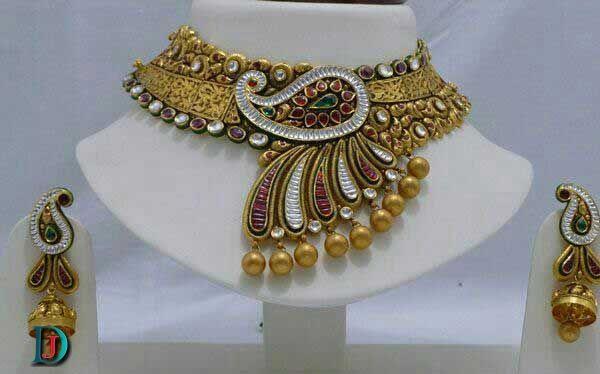 New and Latest Design of Rajasthani Desi gold kundan Jodha-Haar 