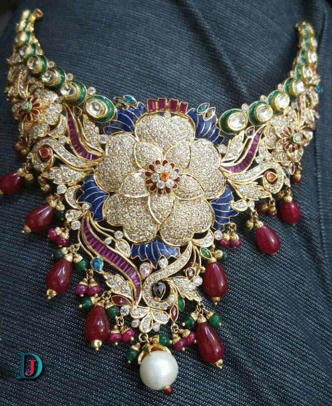 New and Latest Design of Rajasthani Desi gold kundan Jodha-Haar 