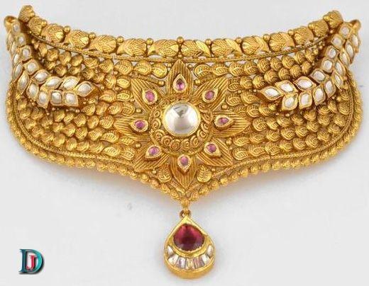 New and Latest Design of Rajasthani Desi gold kundan Jodha-Haar 