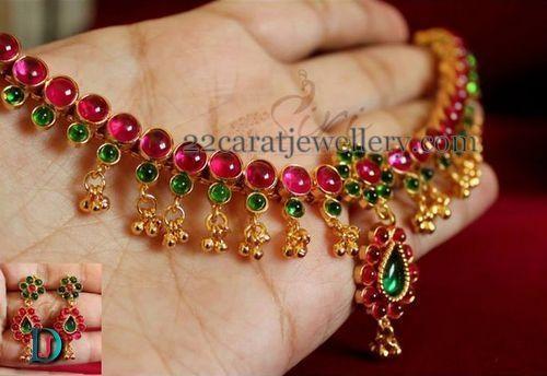 New and Latest Design of Rajasthani Desi gold kundan Necklace 