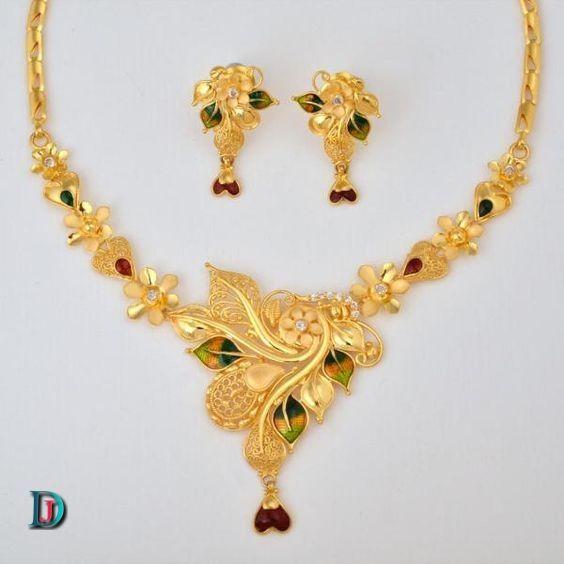 New and Latest Design of Rajasthani Desi gold kundan Necklace 