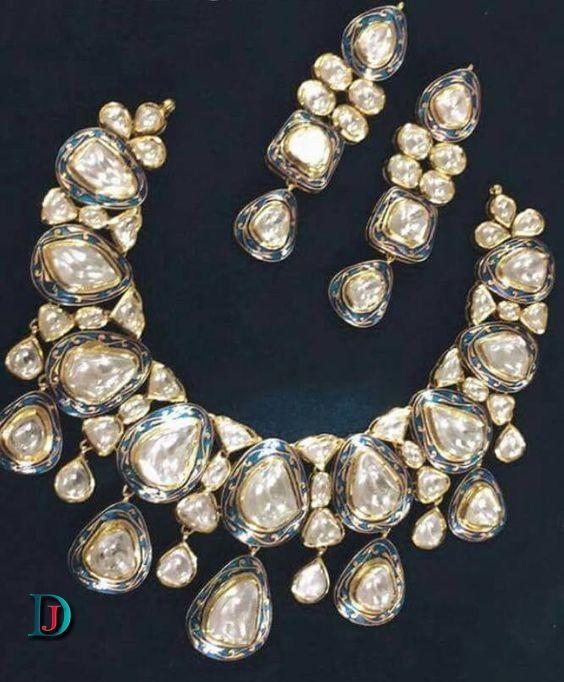 New and Latest Design of Rajasthani Desi gold kundan Necklace 