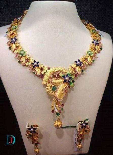 New and Latest Design of Rajasthani Desi gold kundan Necklace 