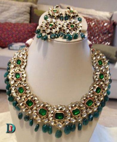 New and Latest Design of Rajasthani Desi gold kundan Necklace 