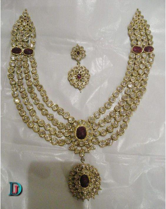 New and Latest Design of Rajasthani Desi gold kundan Necklace 