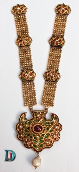 New and Latest Design of Rajasthani Desi gold kundan Necklace 