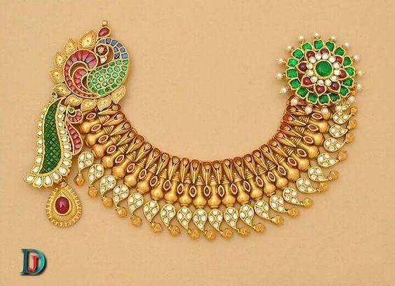 New and Latest Design of Rajasthani Desi gold kundan Necklace 